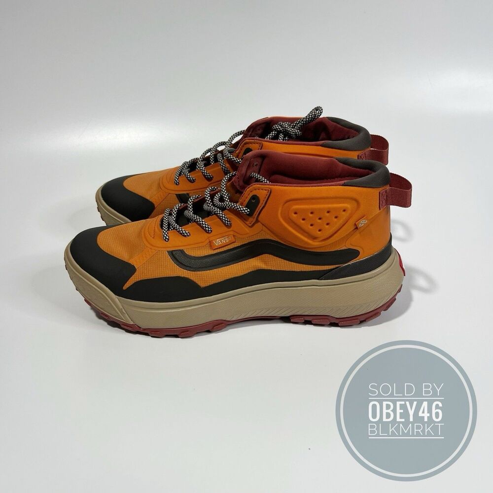 VANS MTE Crosspath Mid All-Terrain Shoes Marmalade Orange  VN000CVV52K Size 12